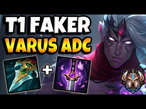 T1 Faker VARUS ADC vs EZREAL - Patch 11.12 Korea Challenger ✅