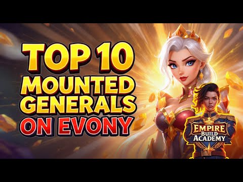 Top 10 Best Mounted Generals in Evony 2025 | Dominate PvP