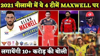 IPL 2021 : Know Which Team Will Buy Glenn Maxwell From IPL 2021 Mini Auction | CSK | RCB | KXIP | RR