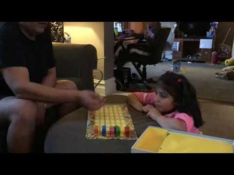 Gabby and Daddy play Snail’s Pace Race