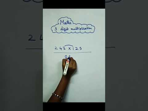 Three digit multiplication easy method for kids | Manasvi