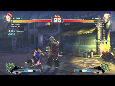 SSF4: sakonoko (Cammy) VS Intronaut (Gen)