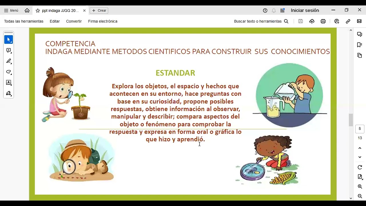 Sesión de Ciencia y Ambiente para Inicial 2024