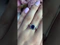 Серебряное кольцо с топазом Лондон Блю 1.606ct