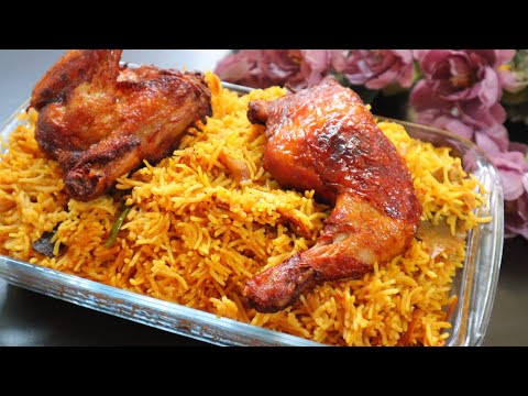 CHICKEN MAJBOOS ARABIC DISH  | Deyay Machboos Recipe Chicken Majboos Recipe