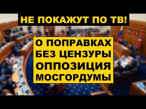 ОПОЗИЦИЯ МосгорДумы РАЗНЕСЛА ПОПРАВКИ в Конституцию! ЗОМБОЯЩИК молчит об этом. | RTN