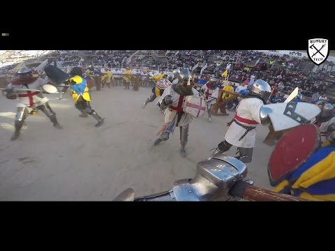 Battle of the nations 2017 GoPro - Ukraine vs UK in 21vs21 by Buhurt Tech