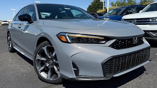 2026 Honda Civic Sport Touring Hybrid Sedan - Urban Grey Pearl - Walkaround