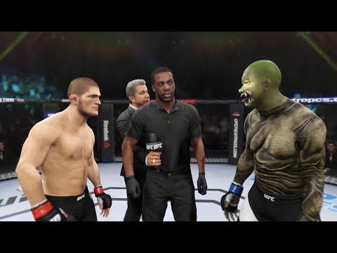 Khabib Nurmagomedov vs. Swamp Frog - EA Sports UFC 2 - Crazy UFC