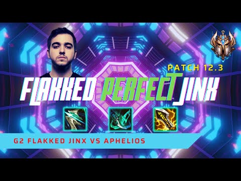 FLAKKED PERFECT JINX! - G2 Flakked Plays Jinx AD Carry vs Aphelios! | LoL Patch 12.3