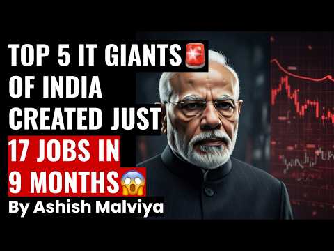 MASSIVE CRISIS IN INDIAN IT SECTOR: AI vs IT! TOP 5 INDIAN IT COMPANIES HIRED JUST 17 IN 1 YEAR! #ai