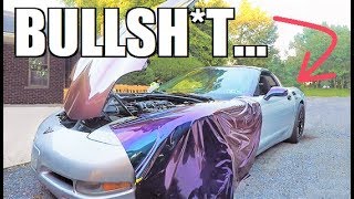 Trying To Wrap My Own Car... TOTAL DISASTER.