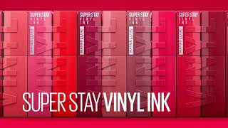 Maybelline Sella el color con bien de brillo Super Stay Vinyl Ink  anuncio