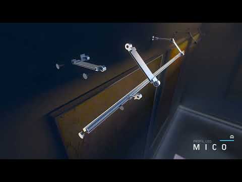 LED Profile MICO - round Furniture aluminium profile.