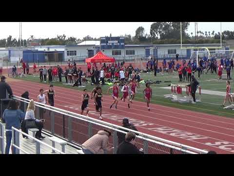 Boys 100m Heat 3 vs Servite Rosary on 3-5-19