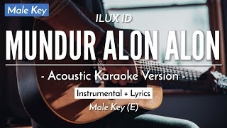 Download lagu Mundur Alon Alon (Karaoke Akustik) - ILUX ID (Male Key | HQ Audio) mp3