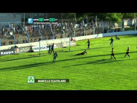 Gol de Scatolaro.Santamarina 0 Sarmiento 2.Fecha 19.Torneo Primera B Nacional.FPT