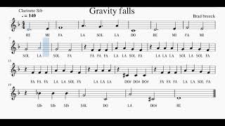 Gravity Falls Clarinete. Mis Primeras Melodías