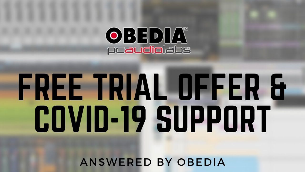 Free Pro Audio Training Trial and COVID-19 Support!