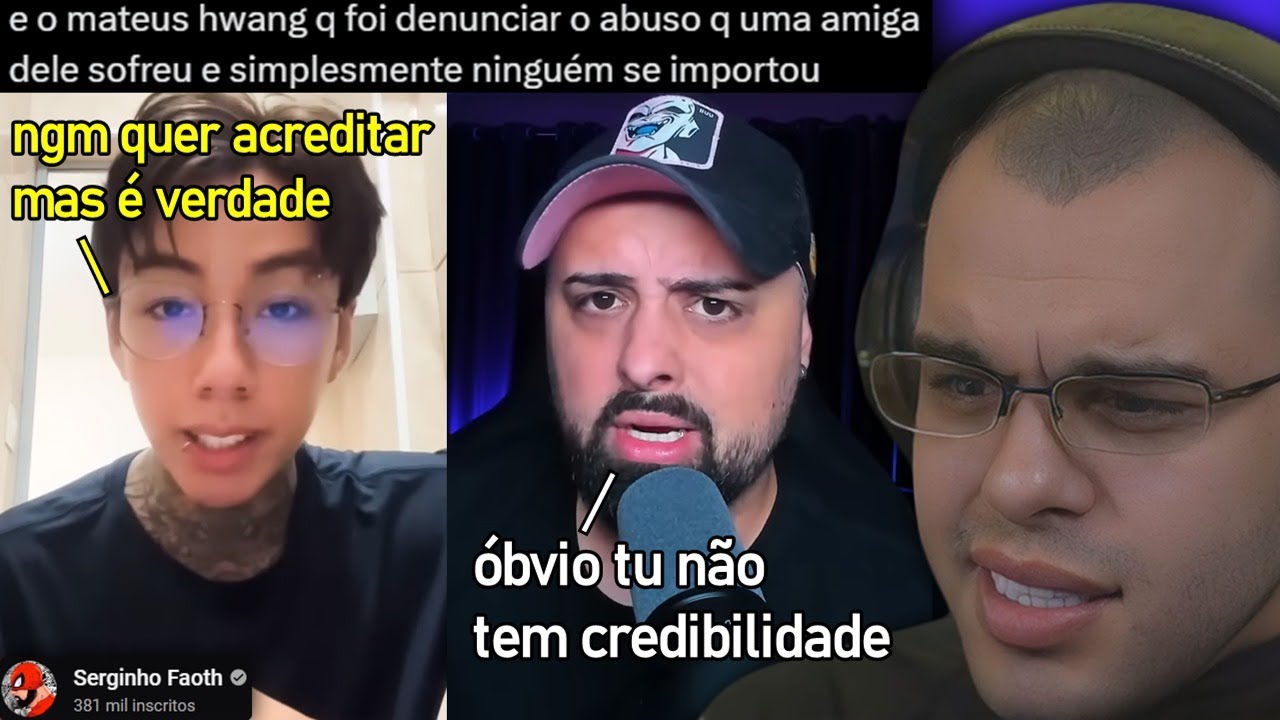 MATEUS HWANG DENUNCIA CASO SÉRIO DE ABUSO E NGM LEVA A SÉRIO - Maicon react