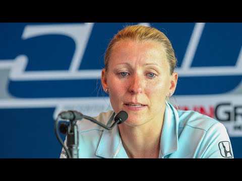 Press Conference | Pippa Mann Discusses Being Bumped from 102nd Indianapolis 500