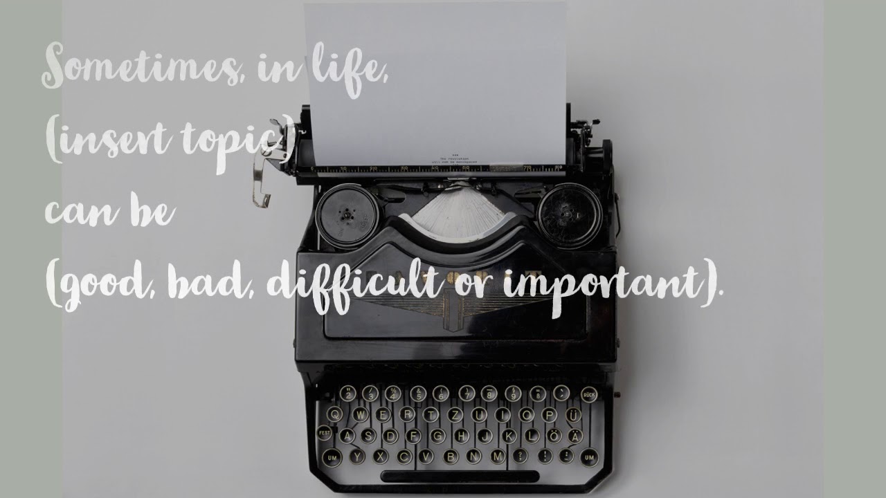 Creating a Central Idea Statement