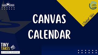 Student Takes - Canvas Calendar