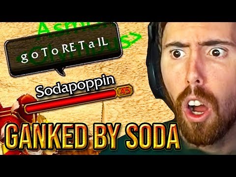 Asmongold Can't Believe He Got Stream Sniped By Sodapoppin (Classic WoW)