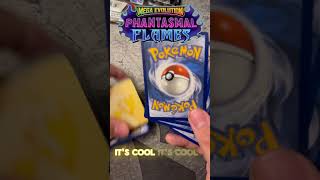 Let’s open a Pokemon pack of phantasmal flames! 🔥 #pokemon #pokemontcg #shorts #short