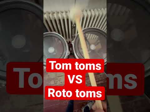 Tom toms VS Roto toms #drums #drummer #drumcover