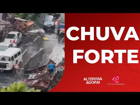 VENTANIA DERRUBOU ÁRVORES, GALHOS E ARRASTOU ESTRUTURAS