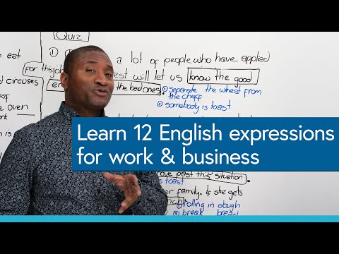 Learn 12 Work English Expressions with BREAD