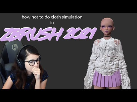 How not to use zbrush 2021 cloth simulation
