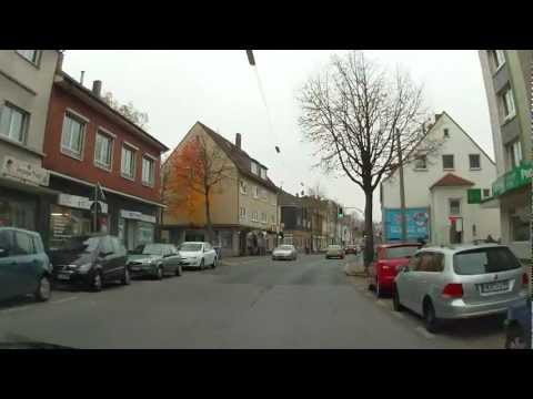 Fahrt durch Bochum-Wattenscheid zum Gertrudis-Center