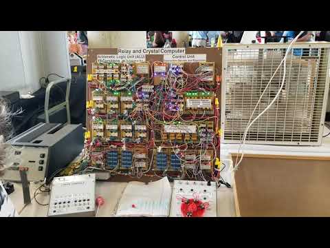 Relay Computer operating at TechFest Feb 2020 Dayton Ohio