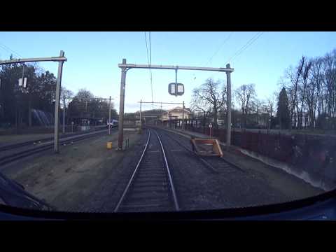 A train driver's view: Amersfoort Vathorst - Amsterdam CS, SLT, 19-Jan-2020.