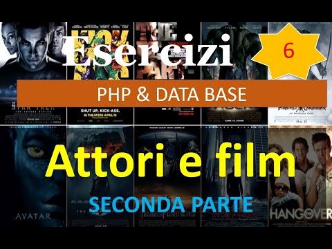 Esercizi PHP ITA 06: film con un certo cast - seconda parte