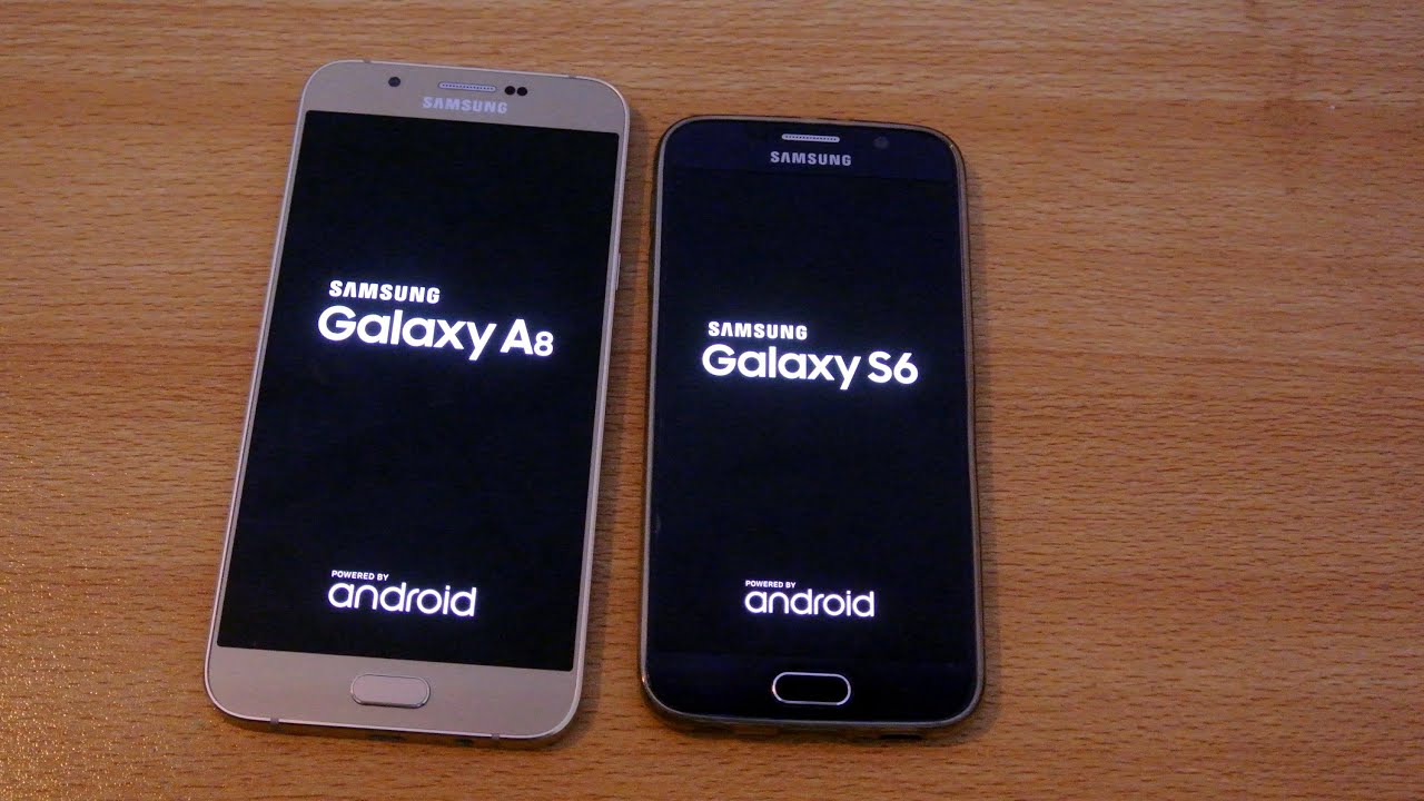 Samsung Galaxy A8 vs Galaxy S6 - Speed Test HD