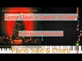 🎹Solo & Chord, Santa Claus Is Comin' To Town, Mannheim Steamroller, Synthesia Piano