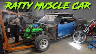 Installing 440 BIG BLOCK into the 'Cuda! (Ratty Muscle Car)