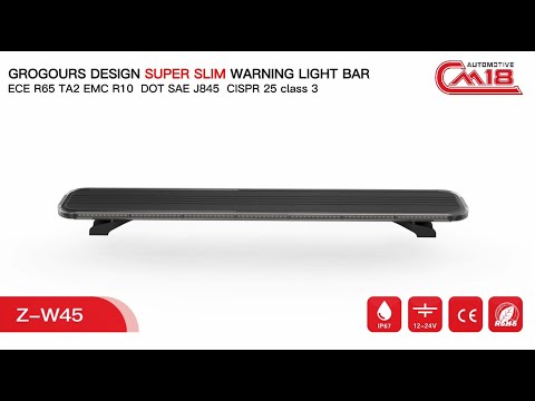 Z-W45 Grogours design Super Slim Warning Light Bar