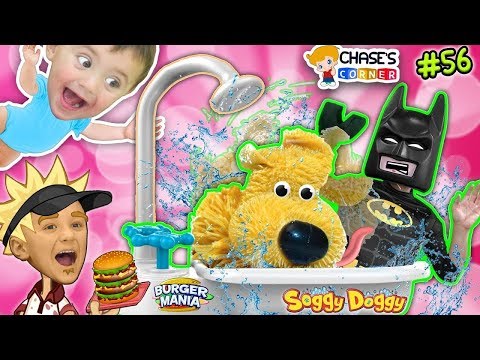 Chase's Corner: SOGGY DOGGY Challenge Game w/ Batman & Papas Burgeria! (#56) | DOH MUCH FUN