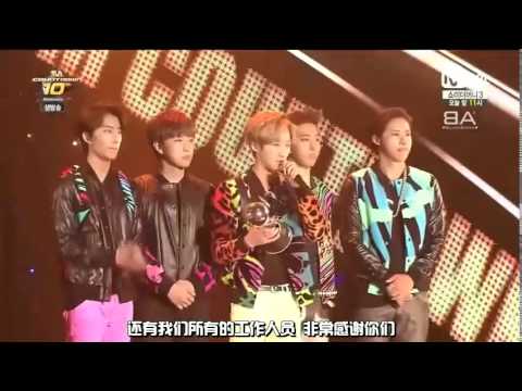 [BlackBANA中字]140724 MCD B1A4一位受賞感言