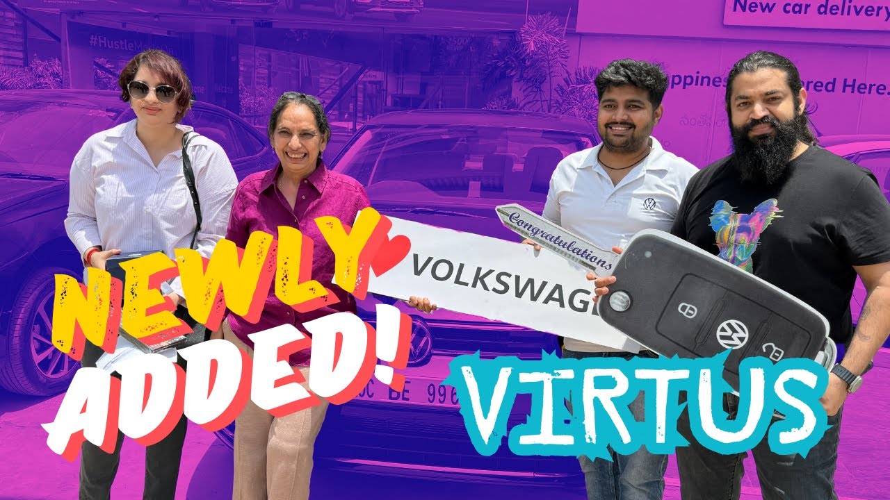New Volkswagen Virtus Gt Edge Carbon Steel Grey Delivery Day: Mods, Makeover, and Blessings!