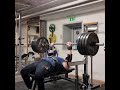 160kg dead bench press with close grip 3 reps easy