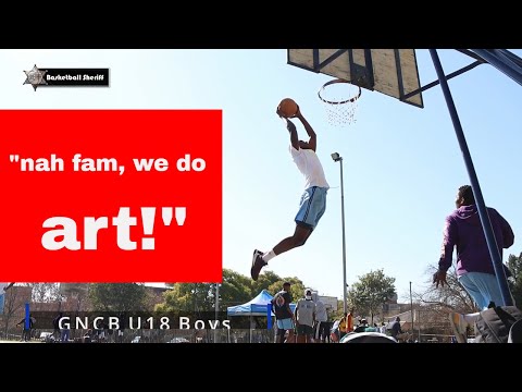 Mini dunk showcase from the U18 GNBC boys team while training
