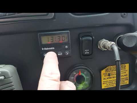 2006 Webasto TSL 17 Diesel Coolant Heater Setting Timer