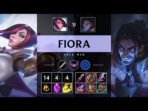 Fiora Mid vs Sylas: Triple Kill, Unstoppable - EUW Master Patch 14.23