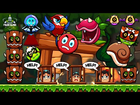 Ball World - Red Bounce & Roll | Jungle Boss Fight | MGIF | Gameplay WFG