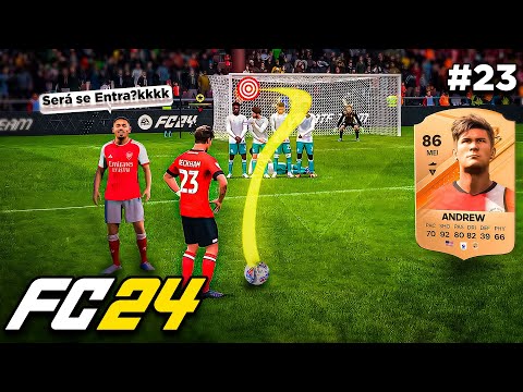 MY FIRST FREE KICK GOAL! A GREAT GOAL! FC 24 PLAYER CAREER MODE #23